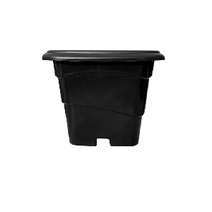 Vaso quadrado 3 L preto