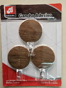 Gancho de madeira redondo 224006-5