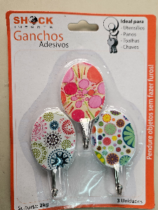 Gancho com 3 oval ref 7 10092